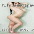 Single naked woman